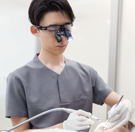 歯科治療中の様子